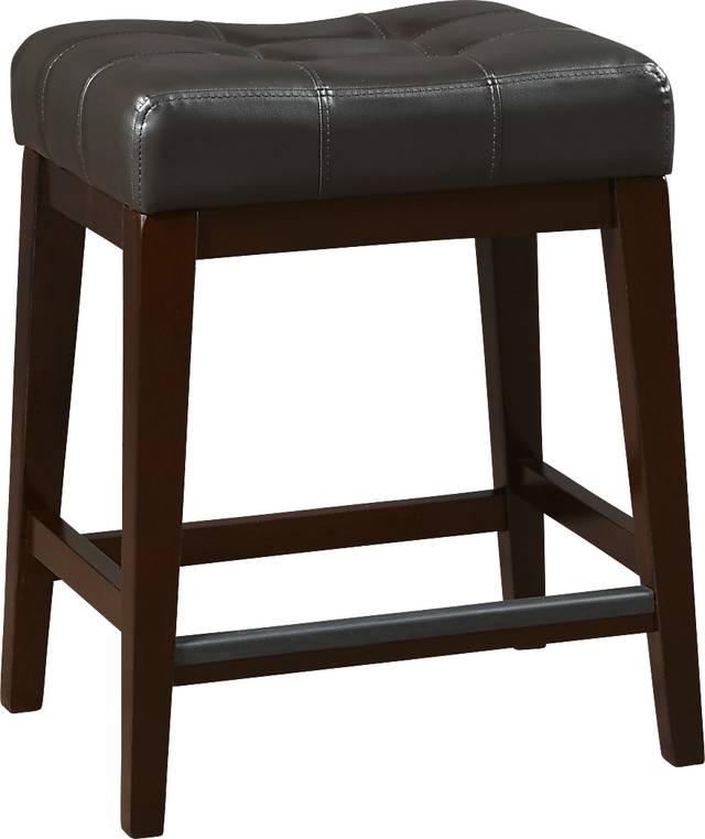 Julian Place Chocolate 6 Pc Counter Height Dining Room with Chocolate Barstools - Thumbnail - Image 4