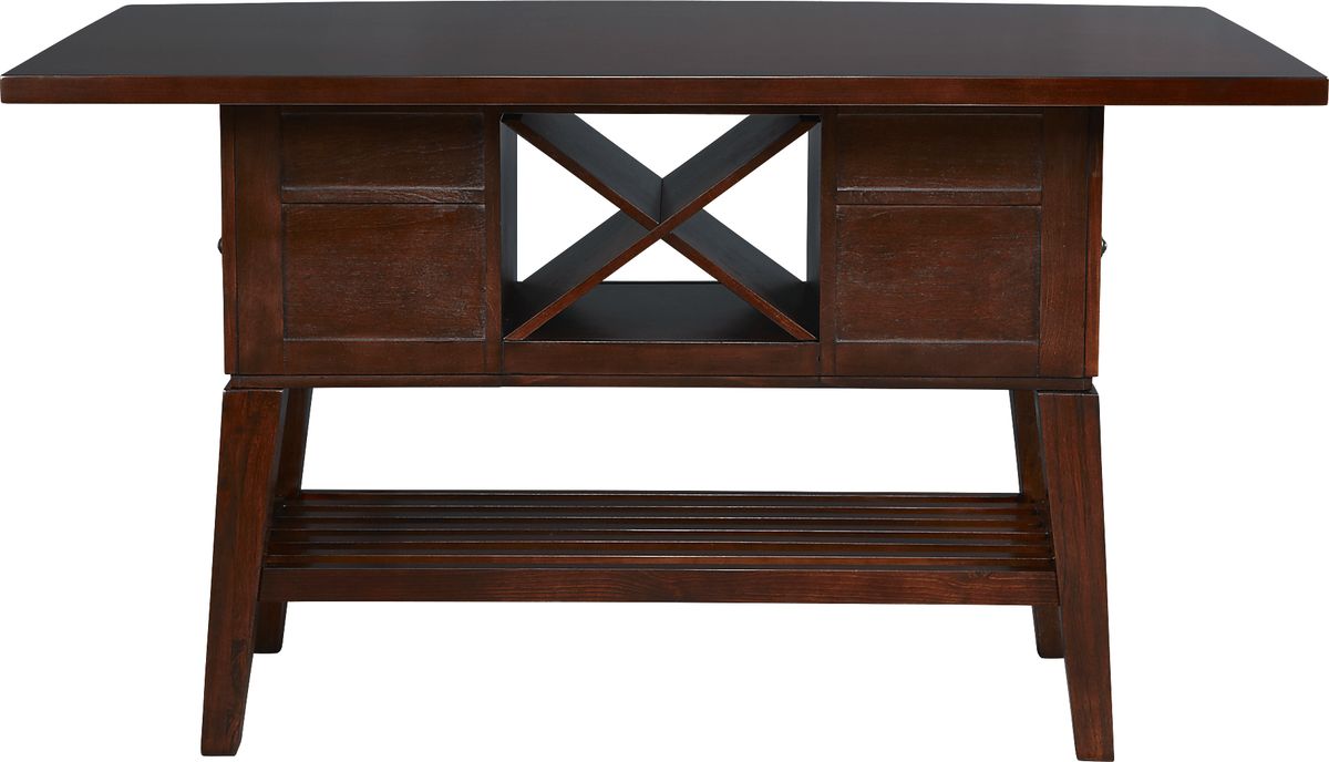 Julian Place 5 Pc Chocolate Dark Wood Vanilla Beige Dining Room