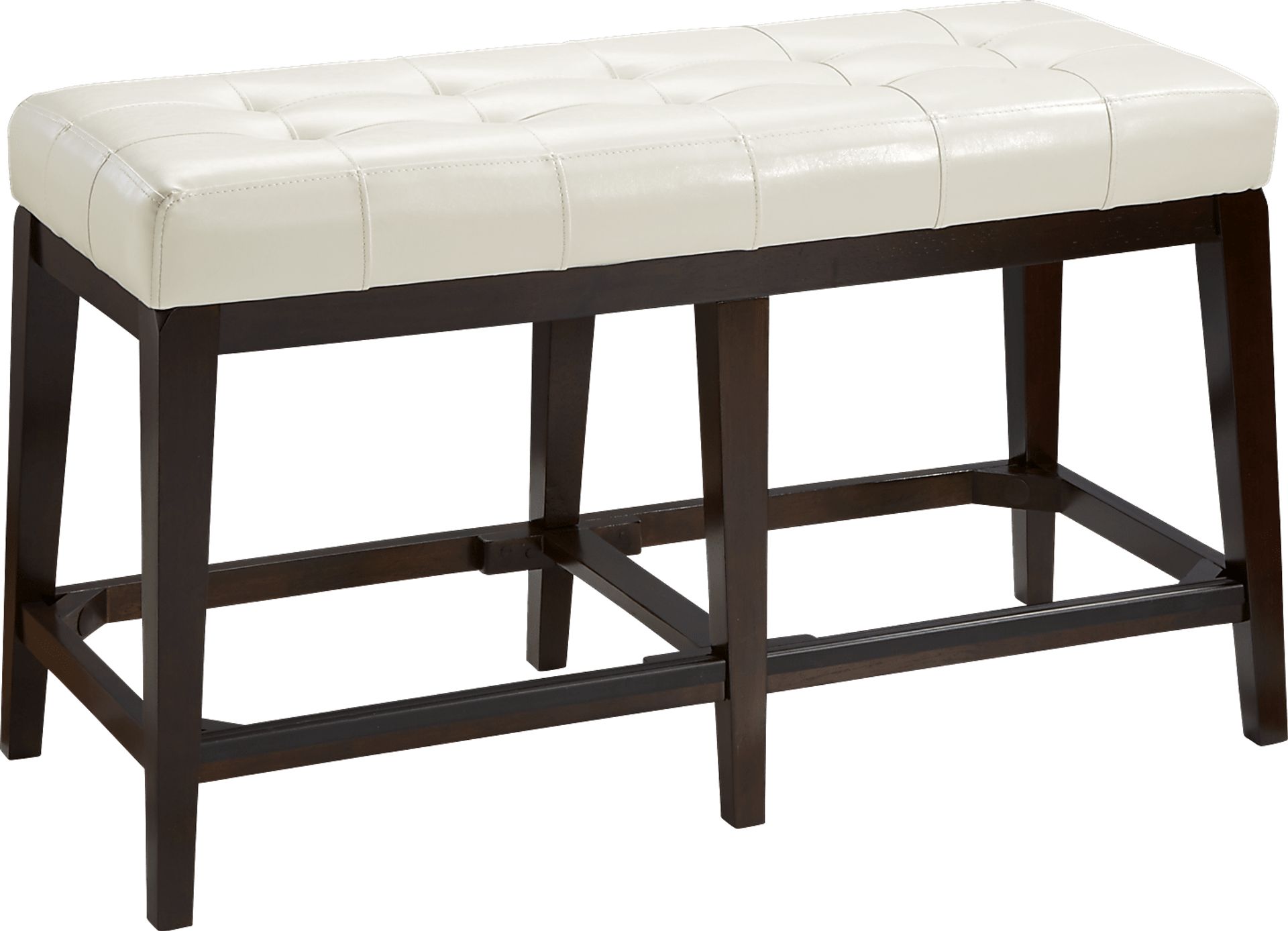 Julian Place Chocolate 6 Pc Counter Height Dining Room with Vanilla Stools - Image 3