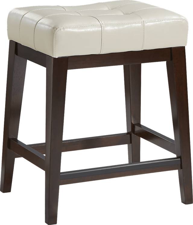 Julian Place Vanilla Kyoto Stool - Thumbnail - Image 1