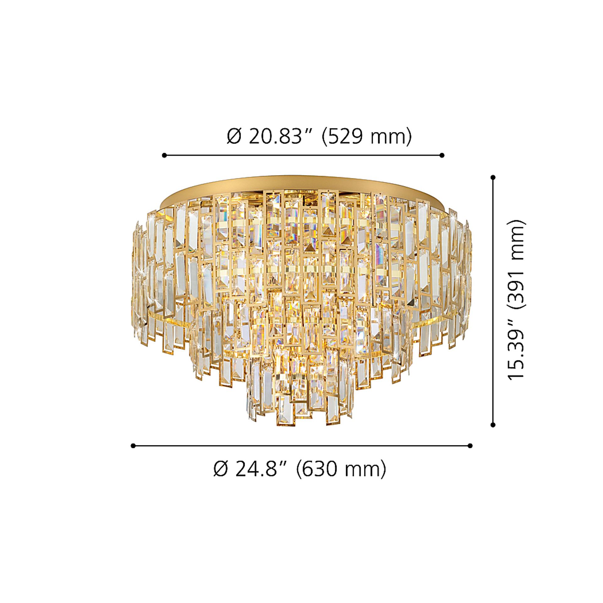 Julian Sea Brass Flush Mount - Image 4