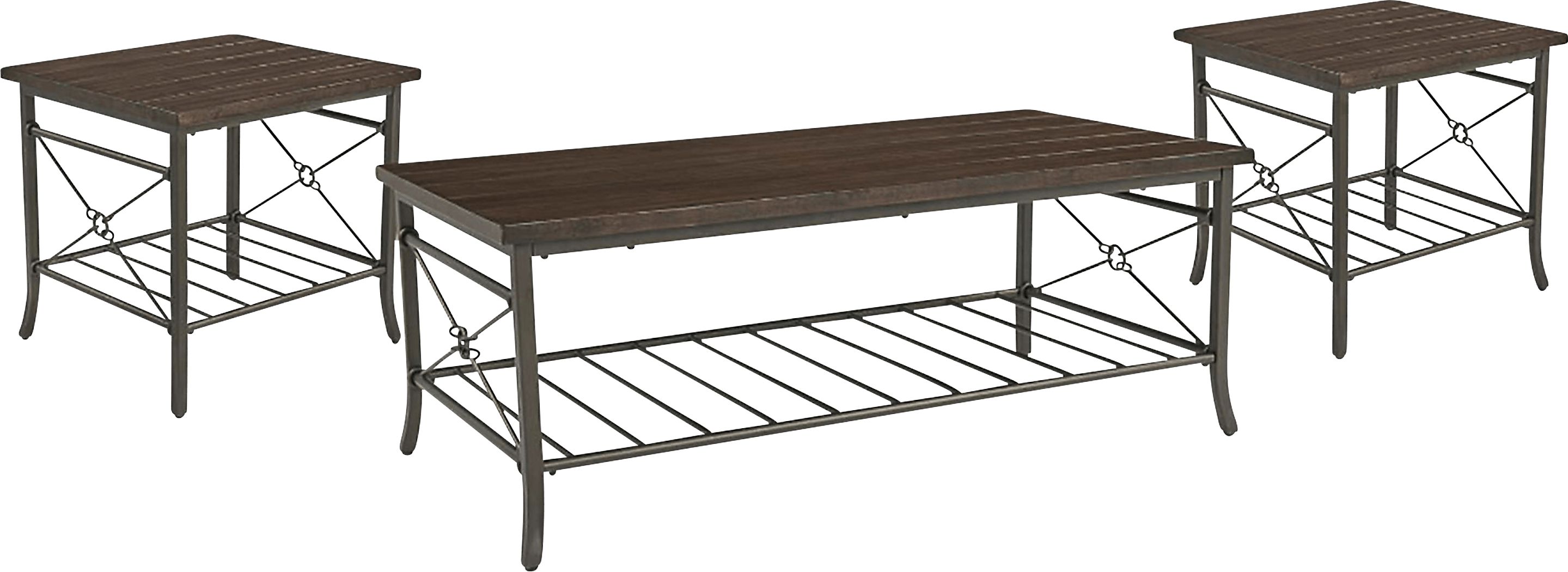 Juliasa Brown Occasional Table Set