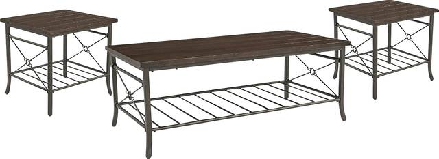 Juliasa Brown Occasional Table Set - Thumbnail - Image 1