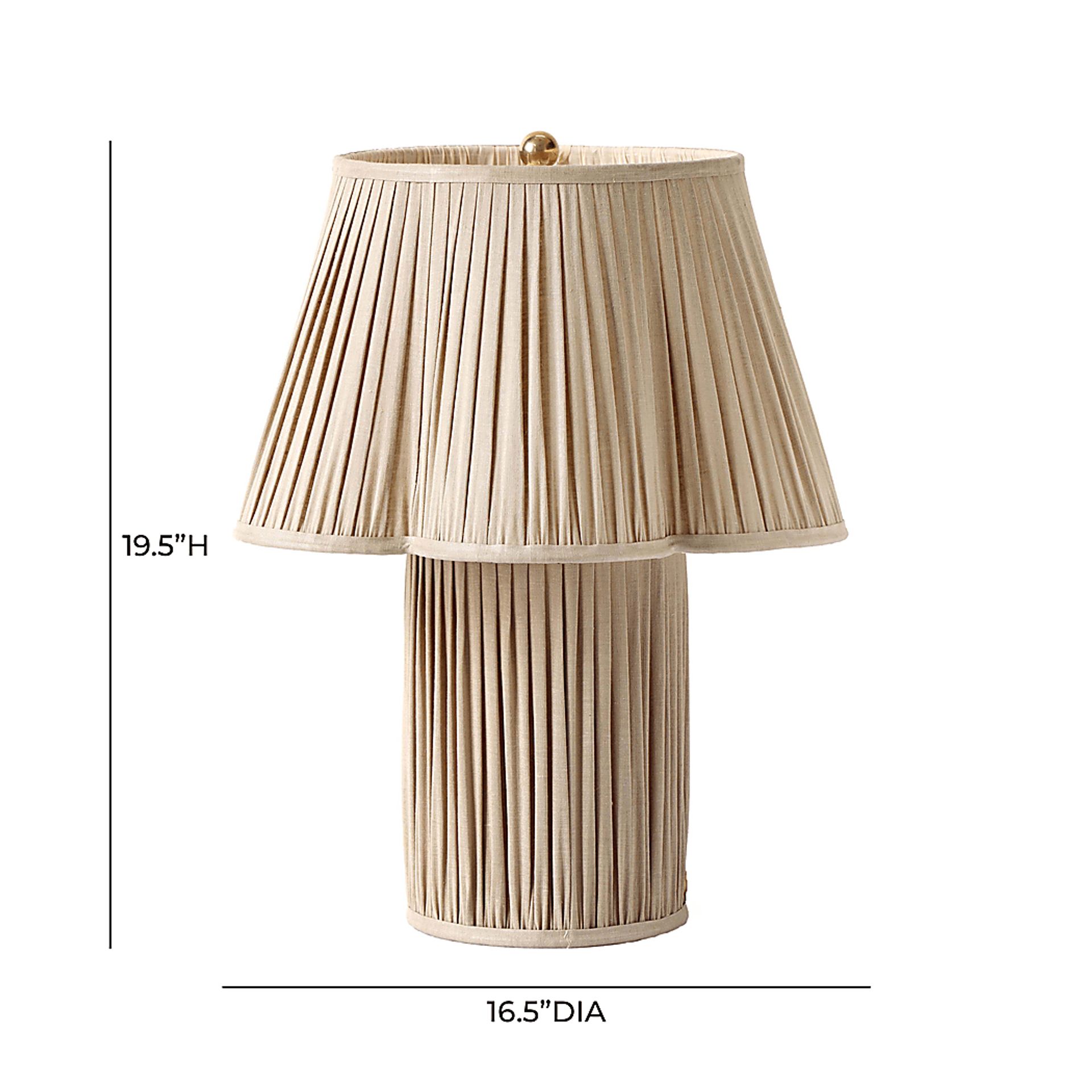 Julie Isle Beige Lamp - Image 3