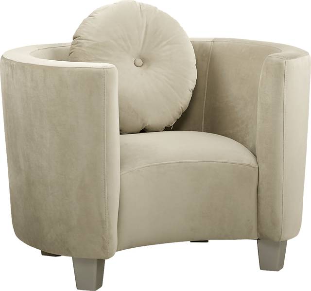 Kids Julietta Champagne Round Chair - Thumbnail - Image 1