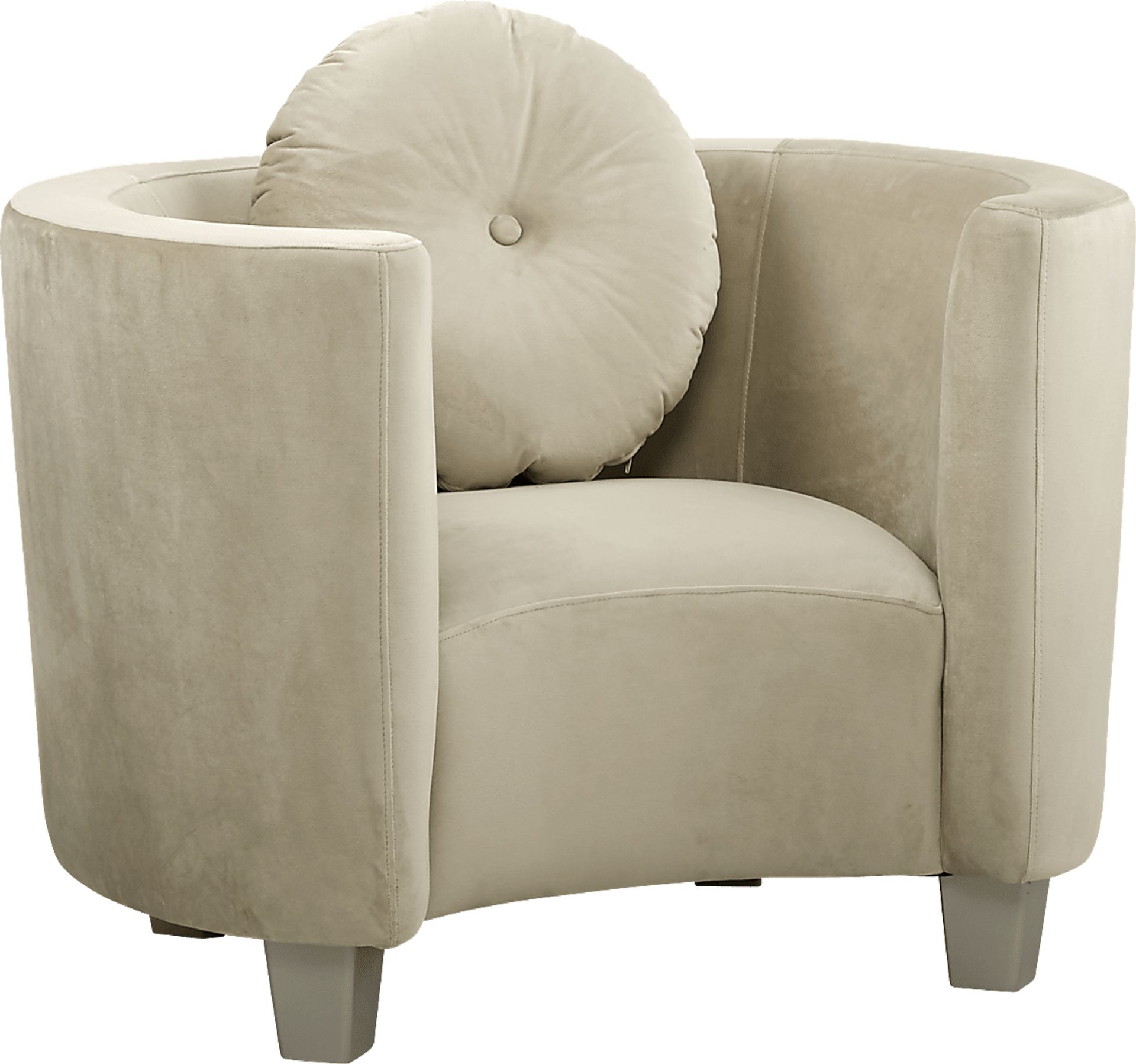 Kids Julietta Champagne Round Chair - Image 1