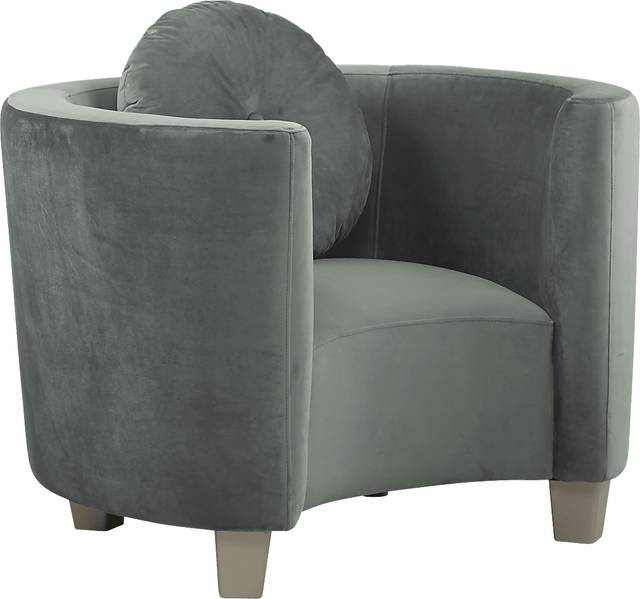 Kids Julietta Charcoal Round Chair - Thumbnail - Image 1