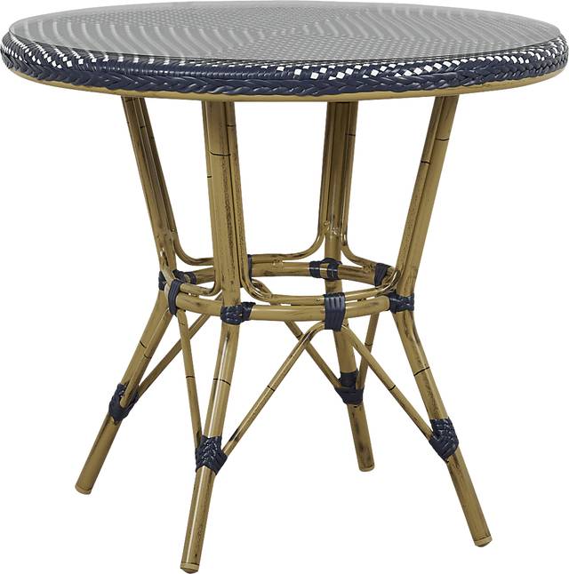 Juliette Blue 33 in. Round Outdoor Dining Table - Thumbnail - Image 1
