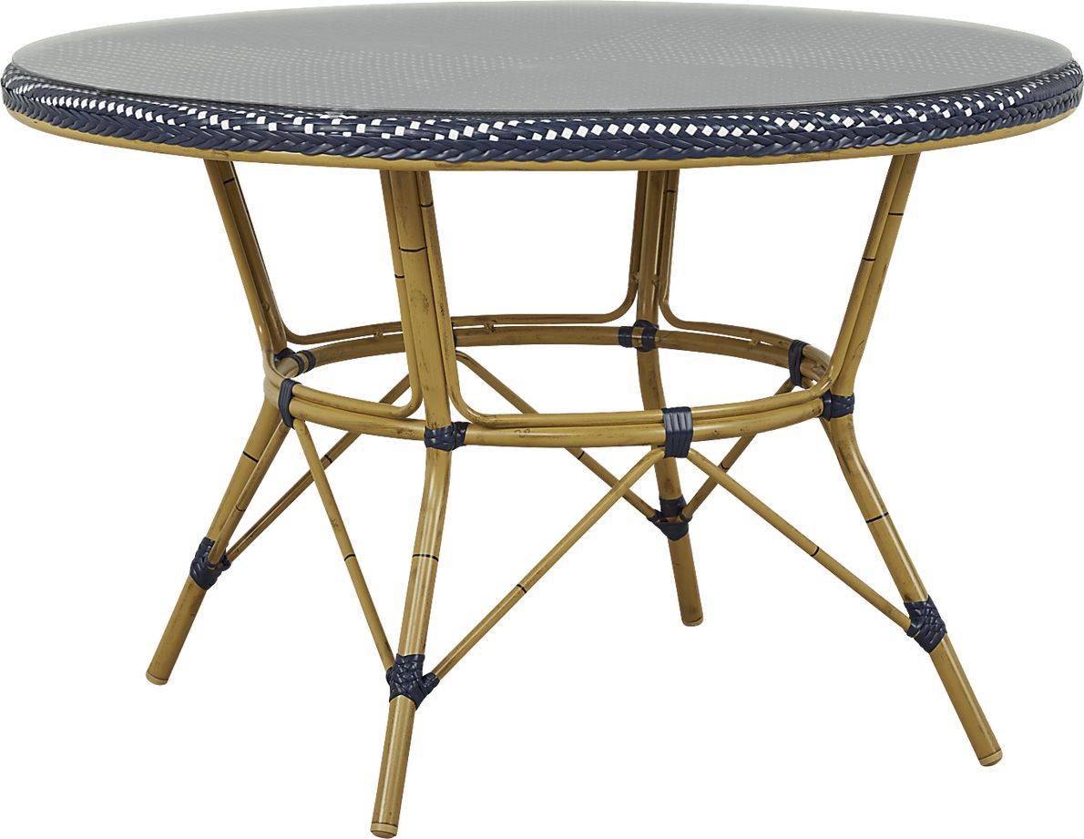 Juliette Blue 47 in. Round Outdoor Dining Table