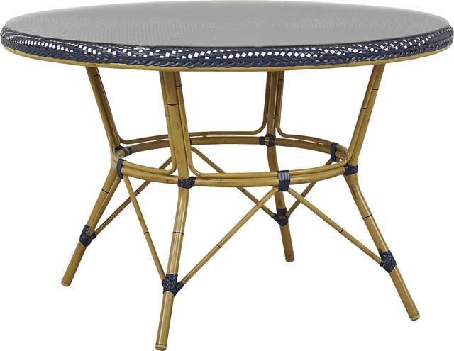 Juliette Blue 47 in. Round Outdoor Dining Table - Thumbnail - Image 1