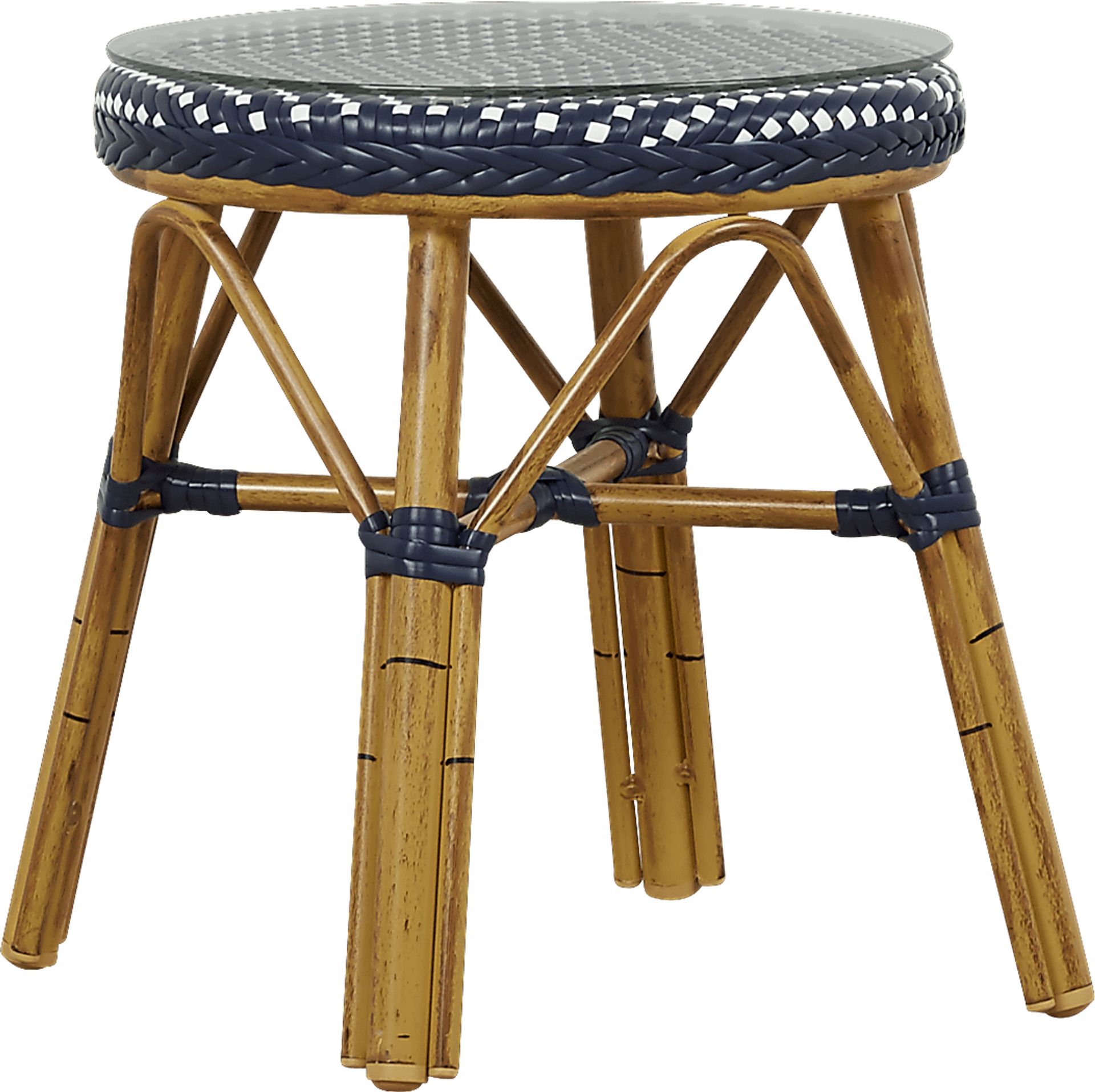 Juliette Blue Outdoor Side Table - Image 1