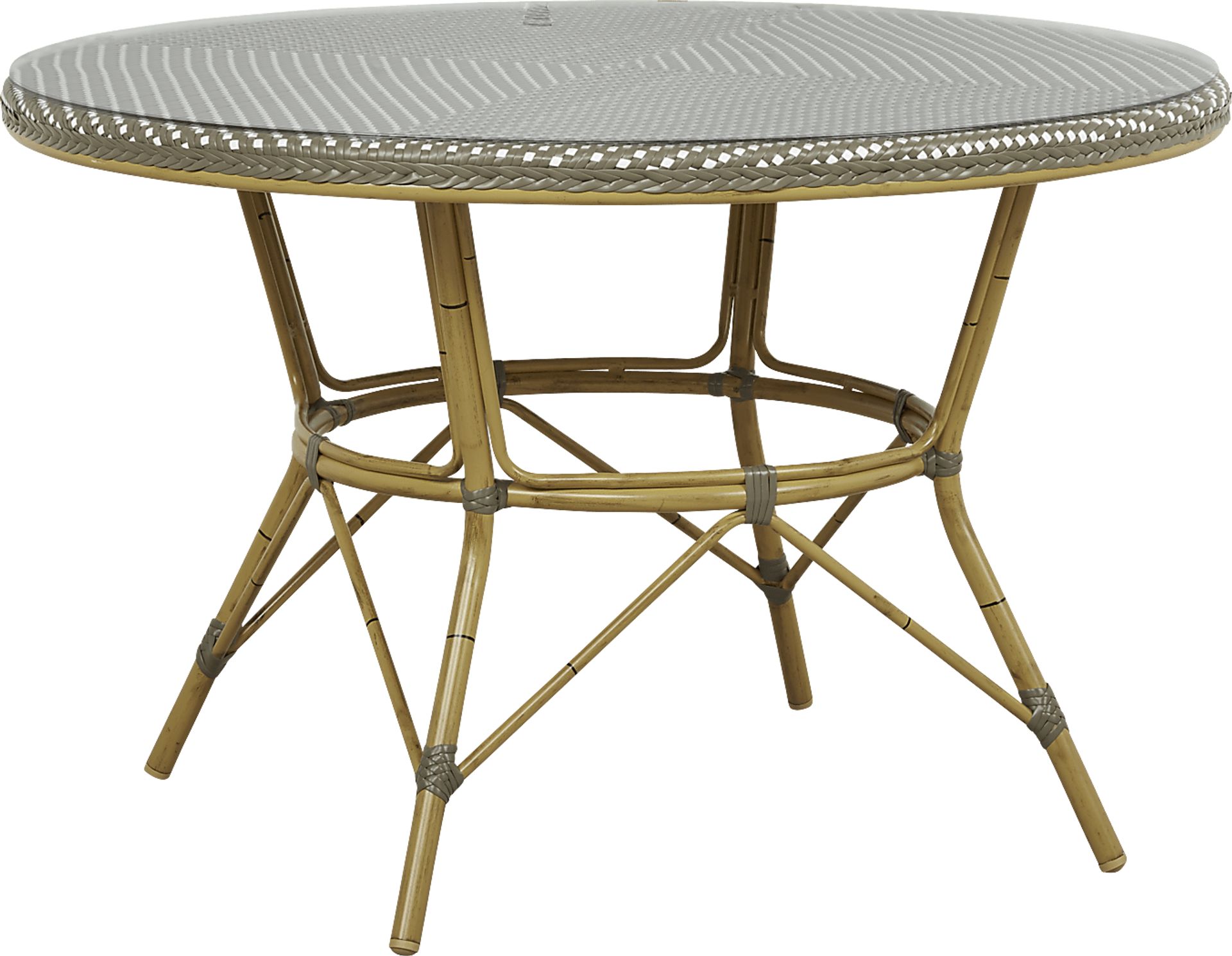 Juliette Gray 47 in. Round Outdoor Dining Table - Image 1