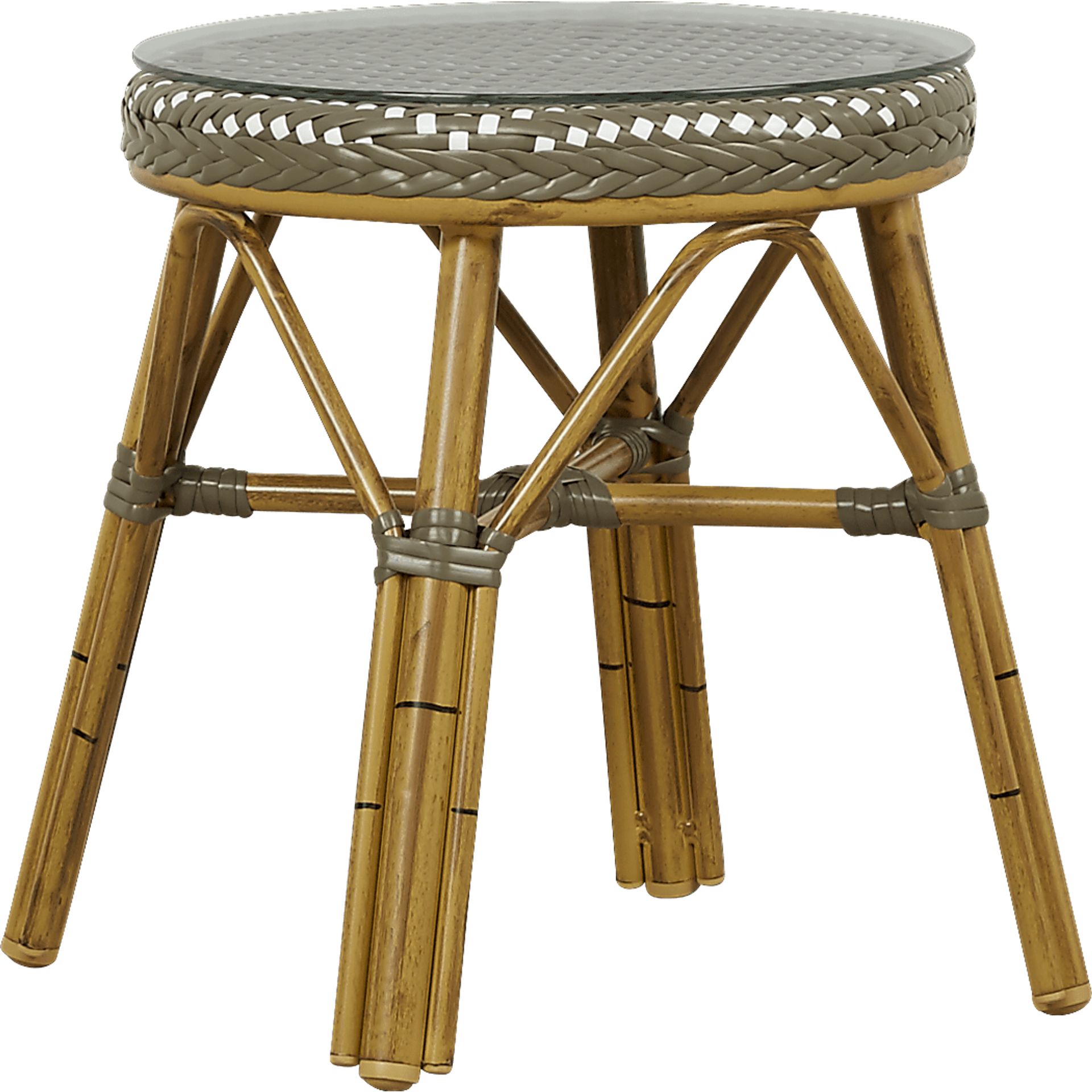 Juliette Gray Outdoor Side Table - Image 1