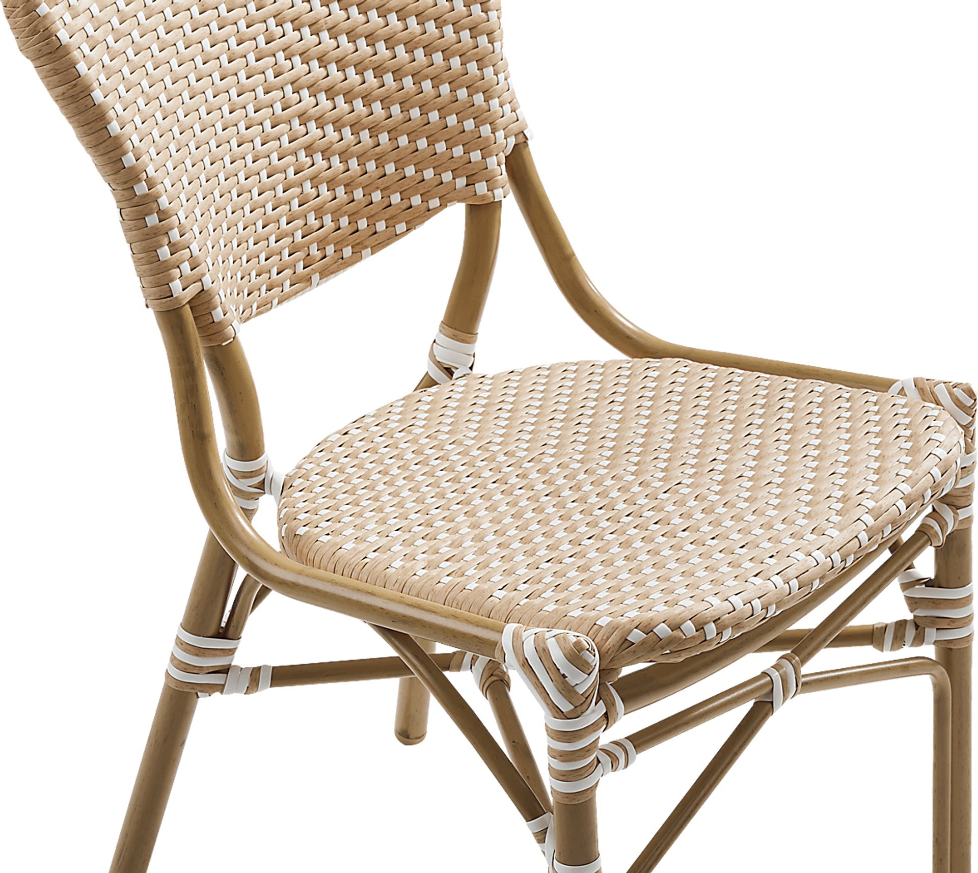 Juliette II White 5 Pc Outdoor Dining Set with Brown Chairs - Image 8