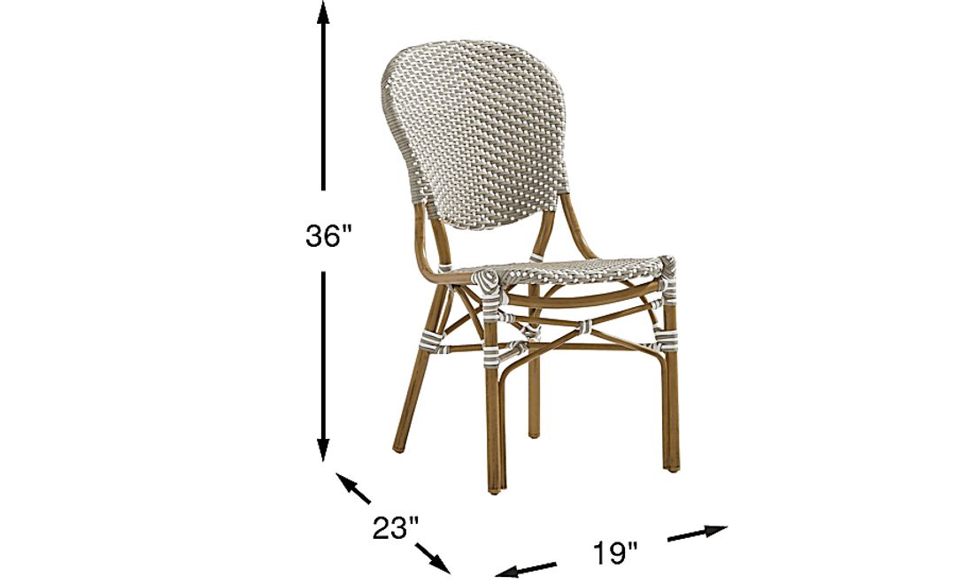 Juliette II Gray Outdoor Side Chair