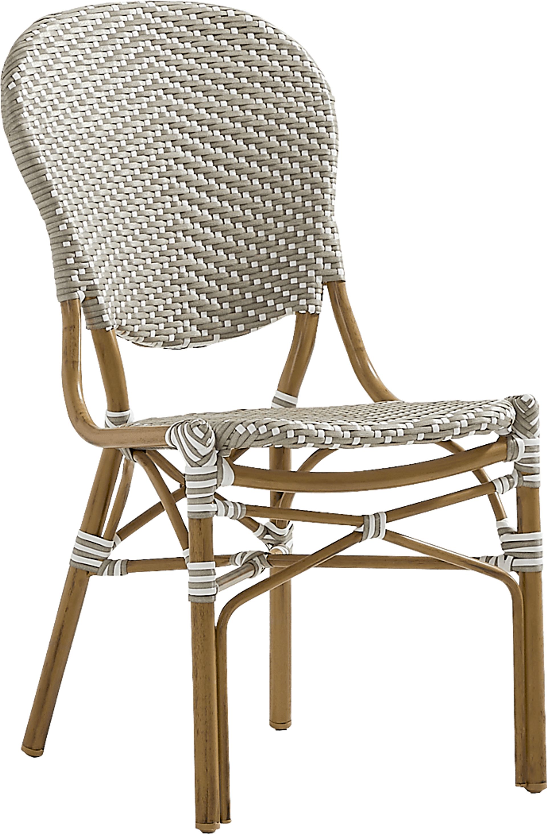 Juliette II Gray Outdoor Side Chair - Image 1