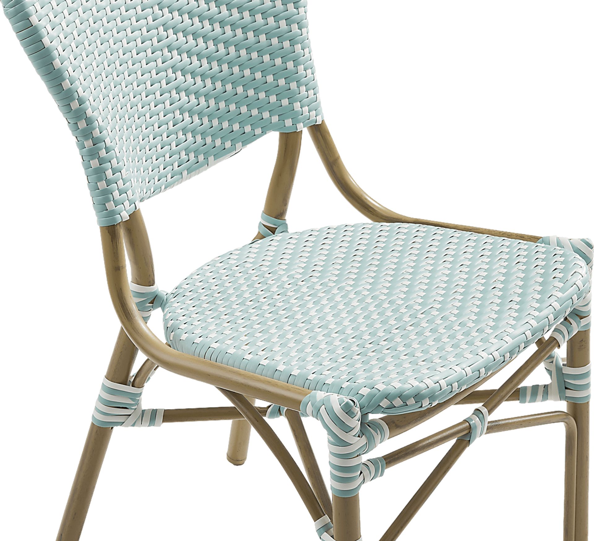 Juliette II White 3 Pc Outdoor Dining Set with Sky Chairs - Image 8