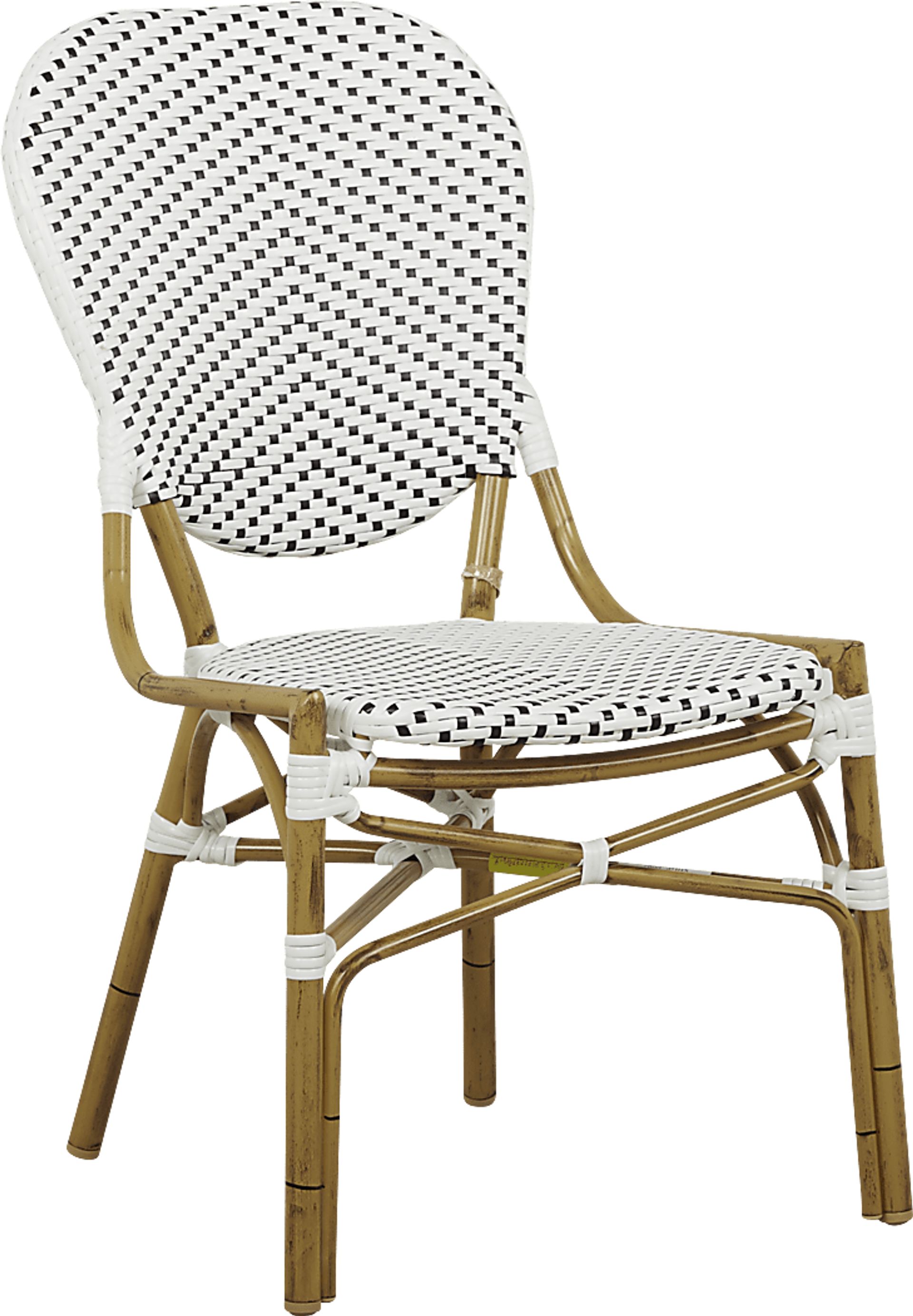 Juliette White Outdoor Side Chair - Image 1
