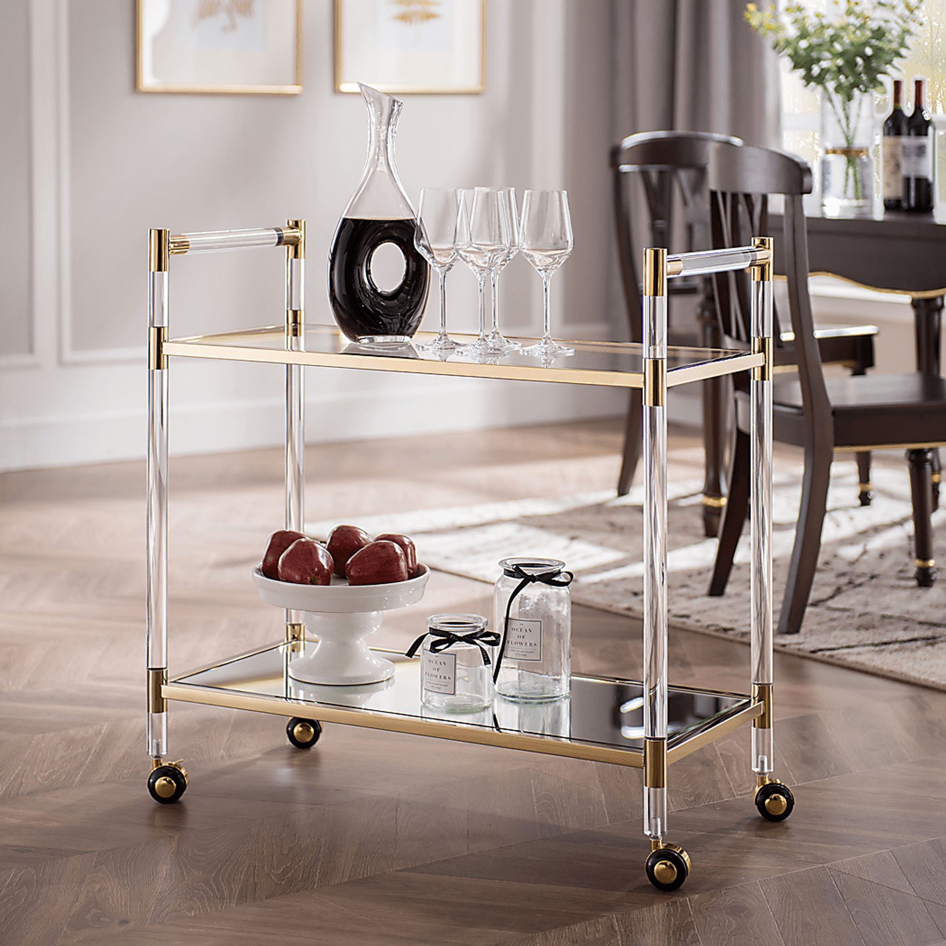 Julow Gold Bar Cart - Image 6
