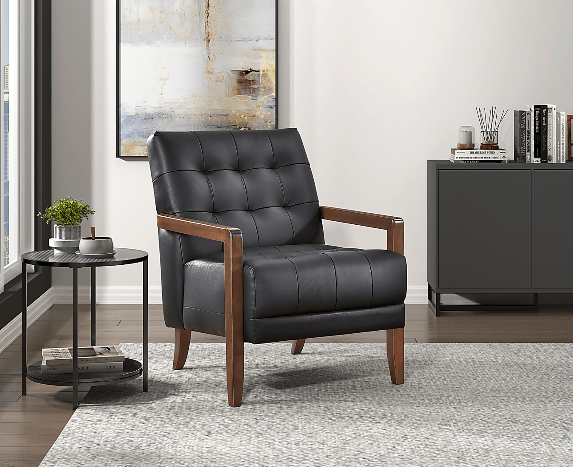 Julyen Black Accent Chair - Image 2
