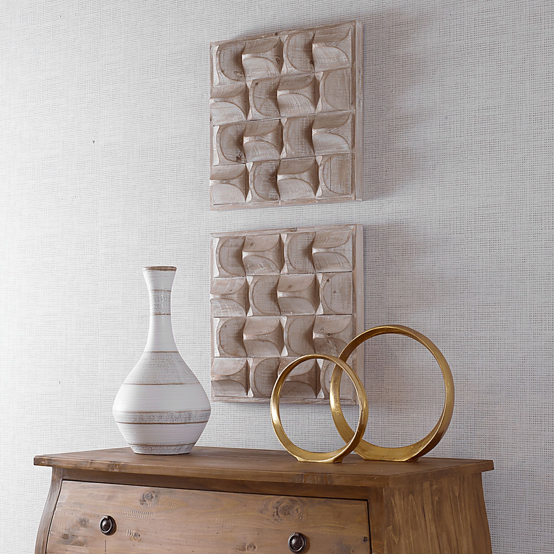Jumano White Wall Art - Image 3