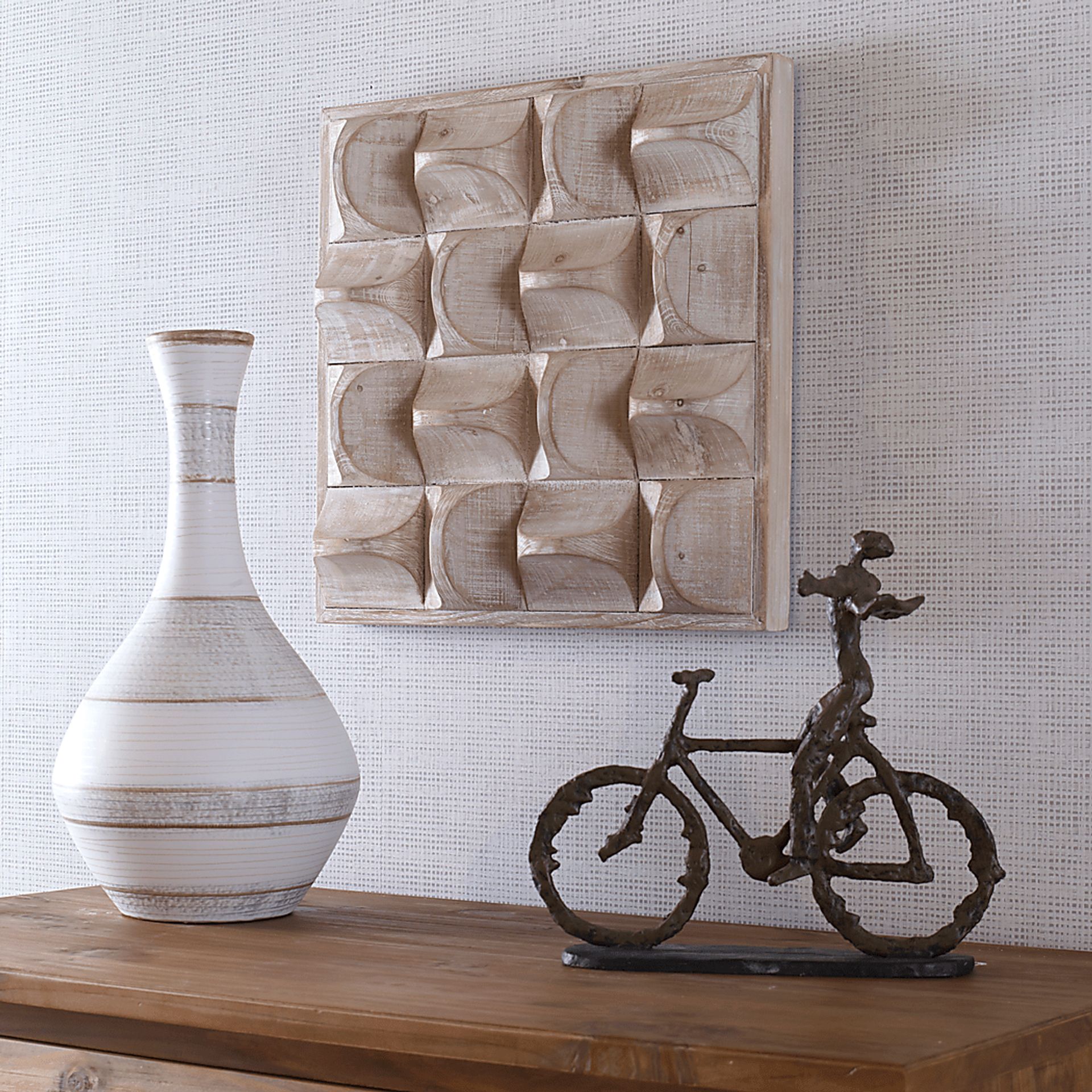 Jumano White Wall Art - Image 4