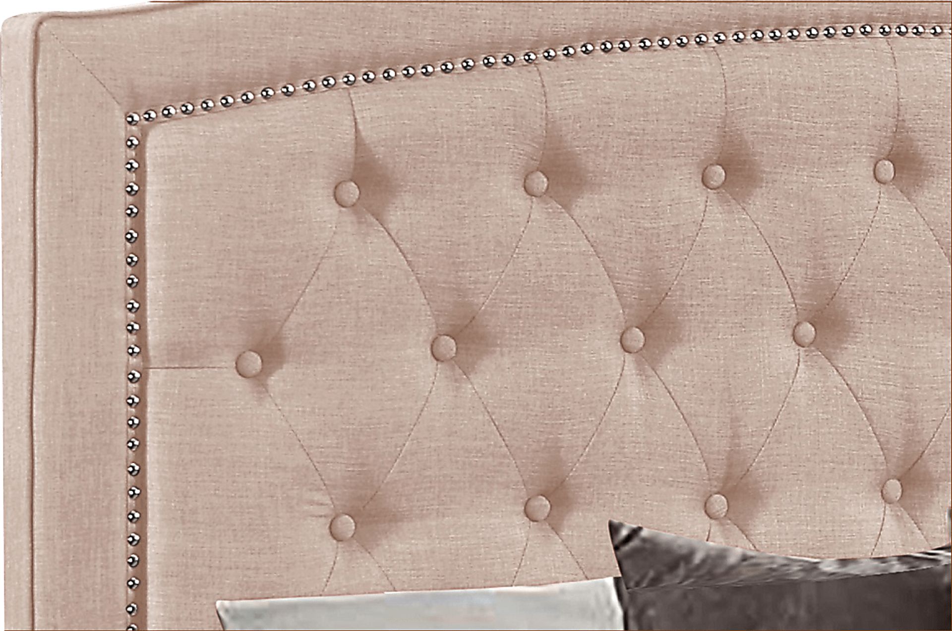 Juneberry Beige King Upholstered Bed - Image 5