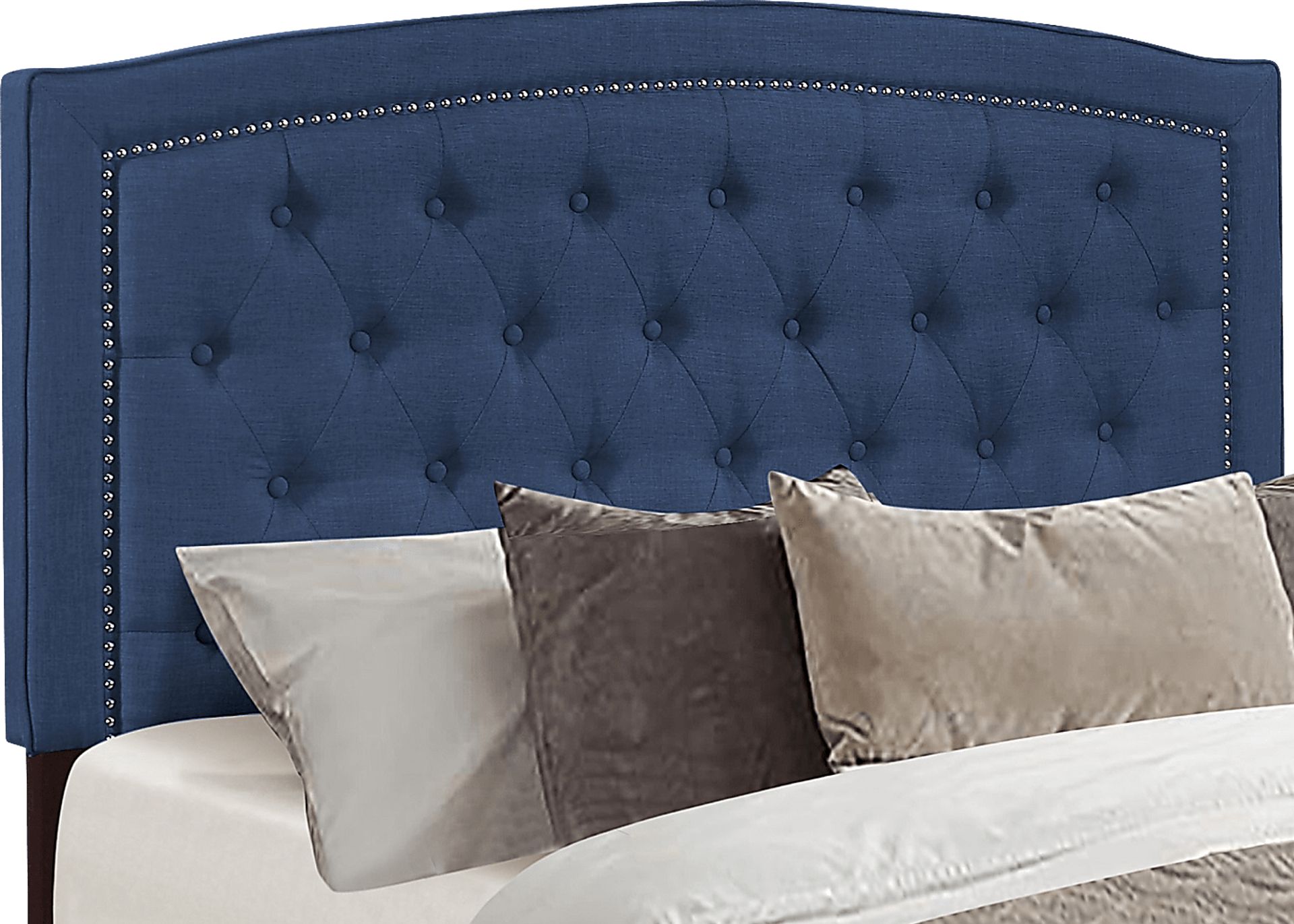 Juneberry Blue Queen Upholstered Bed - Image 5