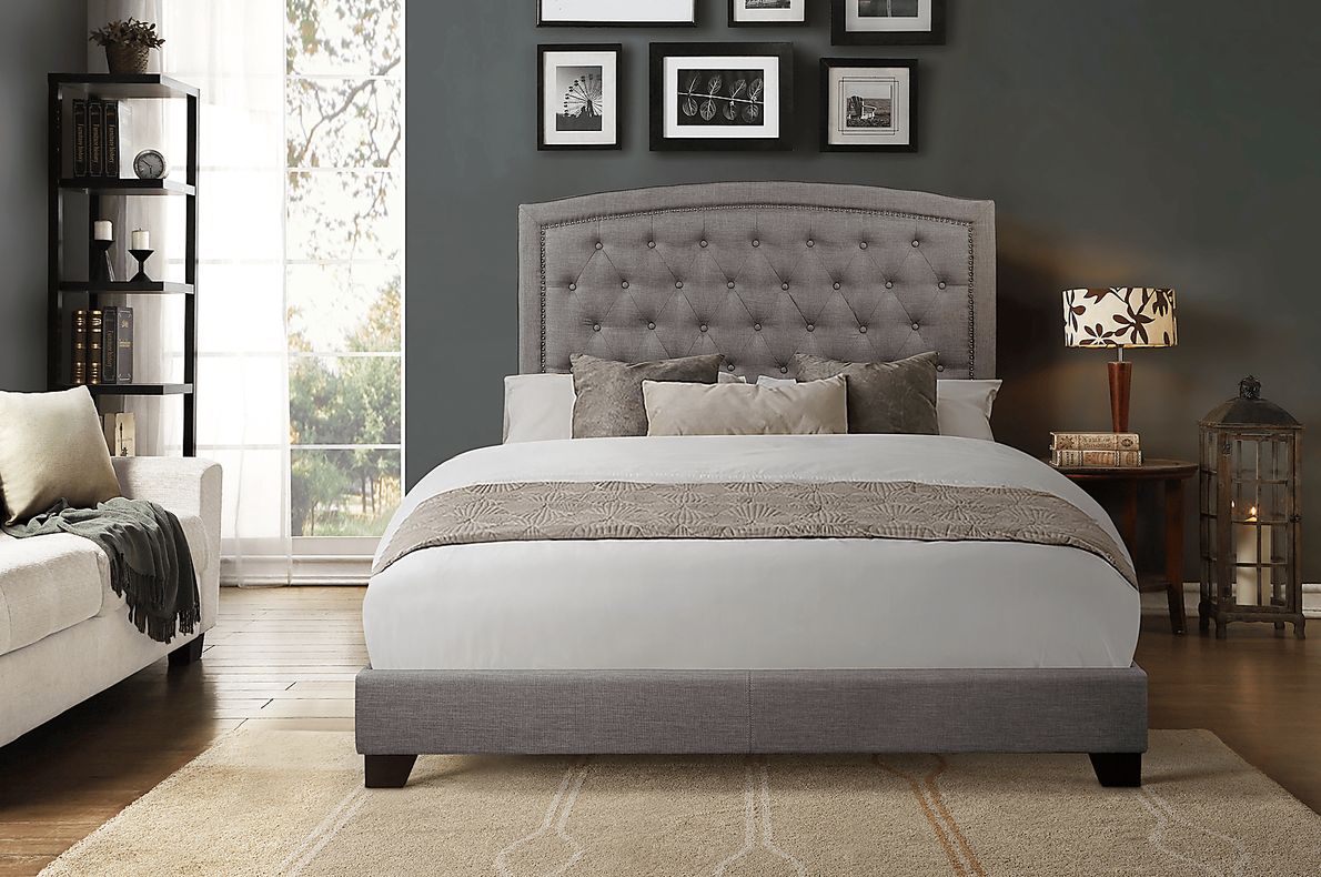 Juneberry Gray Full Upholstered Bed Rooms To Go