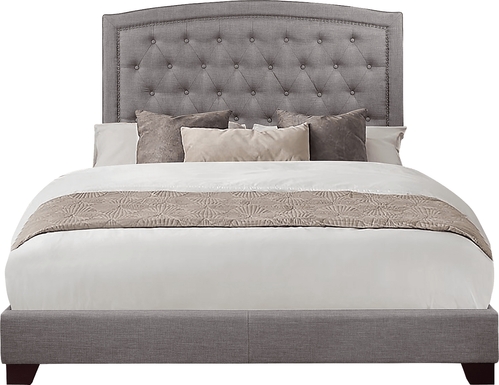 Juneberry Gray Queen Upholstered Bed