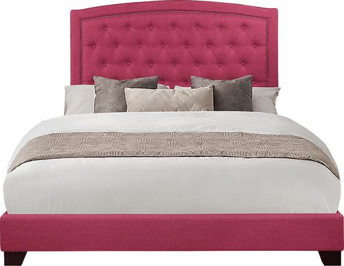 Juneberry Pink Full Upholstered Bed