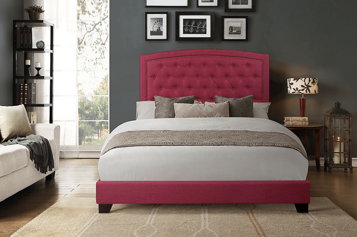 Juneberry Pink Colors Queen Bed | Rooms to Go