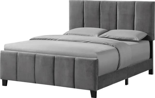 Junewood Gray Queen Bed - Thumbnail - Image 3
