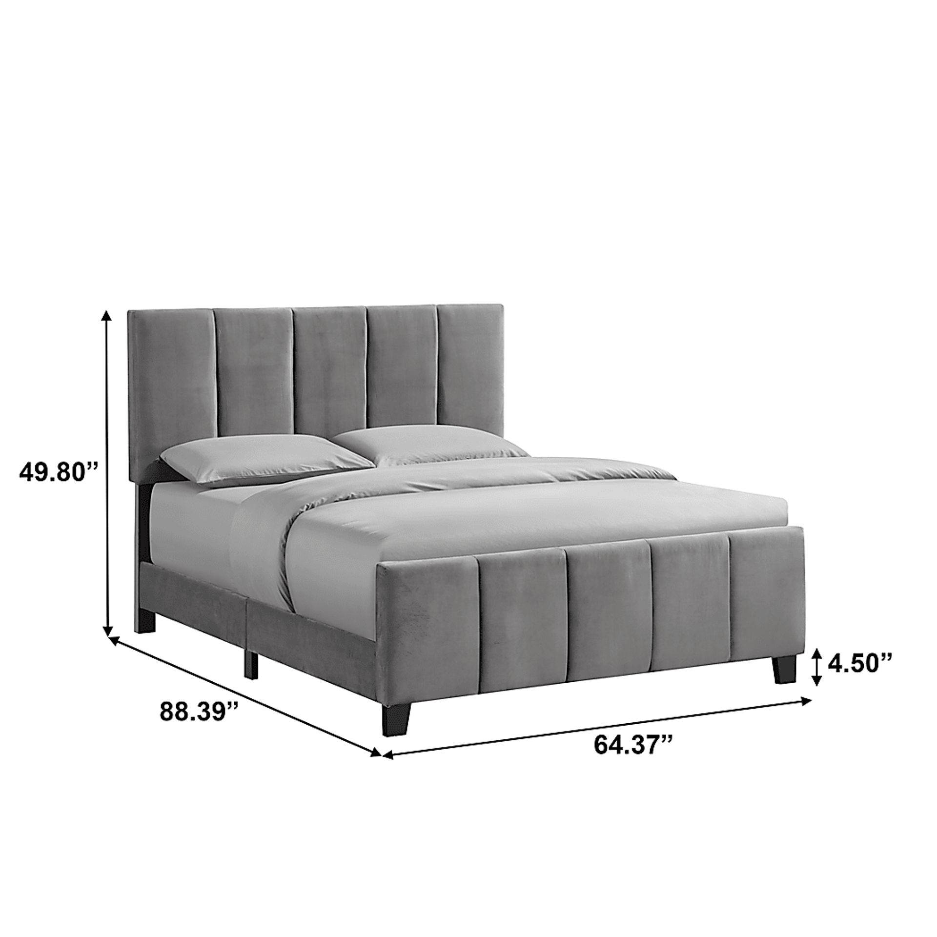 Junewood Gray Queen Bed - Image 8