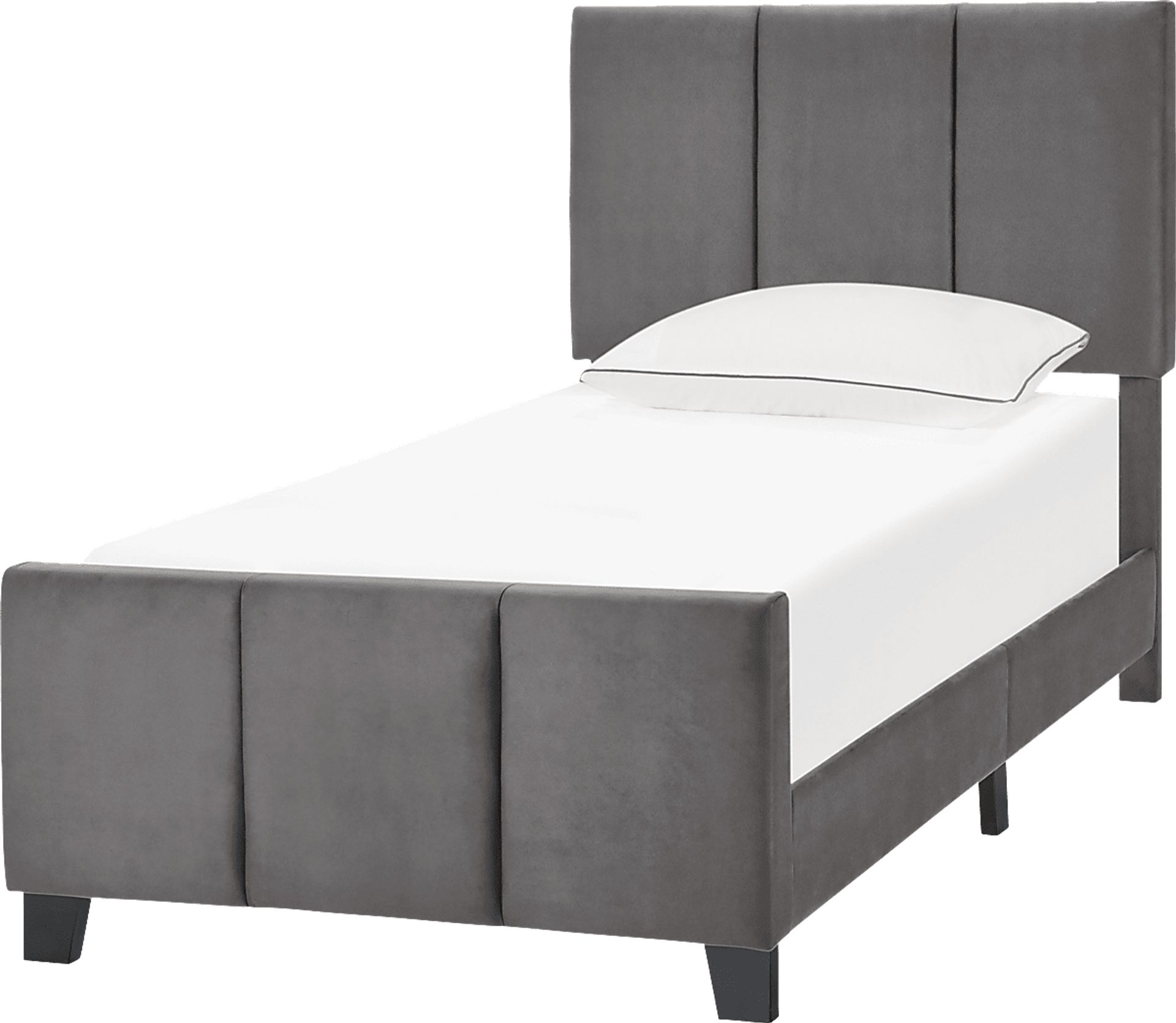 Junewood Gray Twin Bed - Image 3