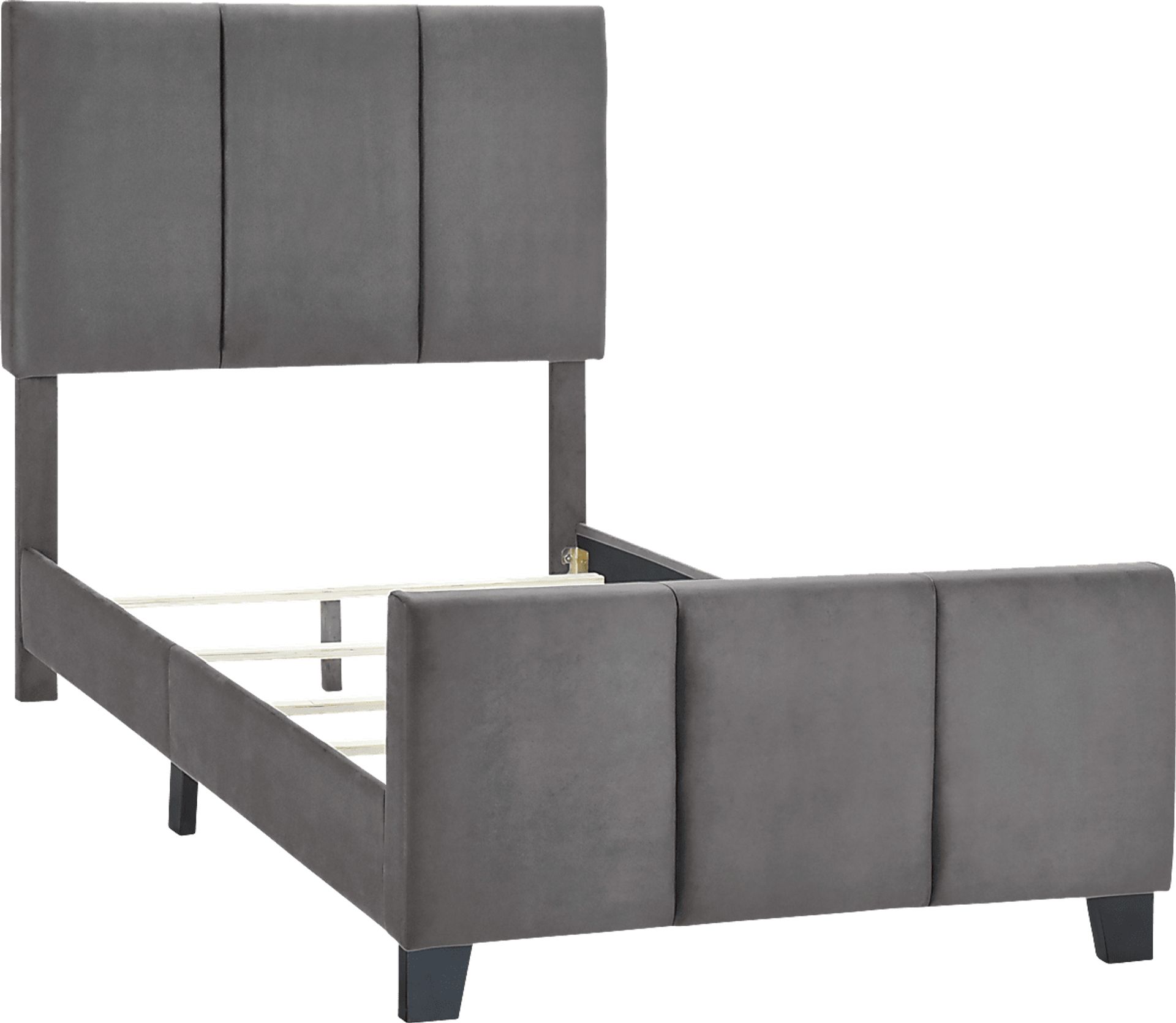 Junewood Gray Twin Bed - Image 4