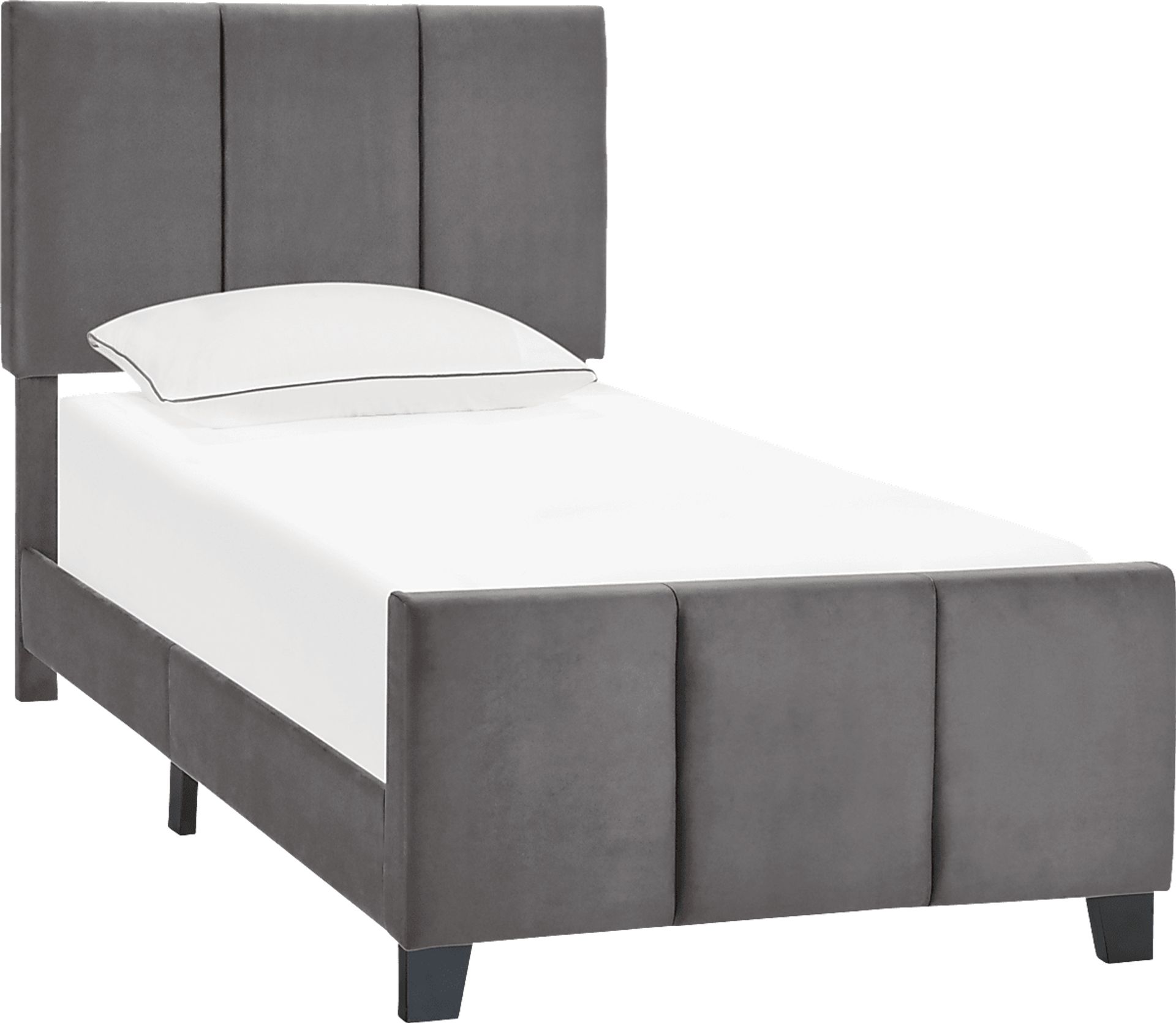 Junewood Gray Twin Bed - Image 1