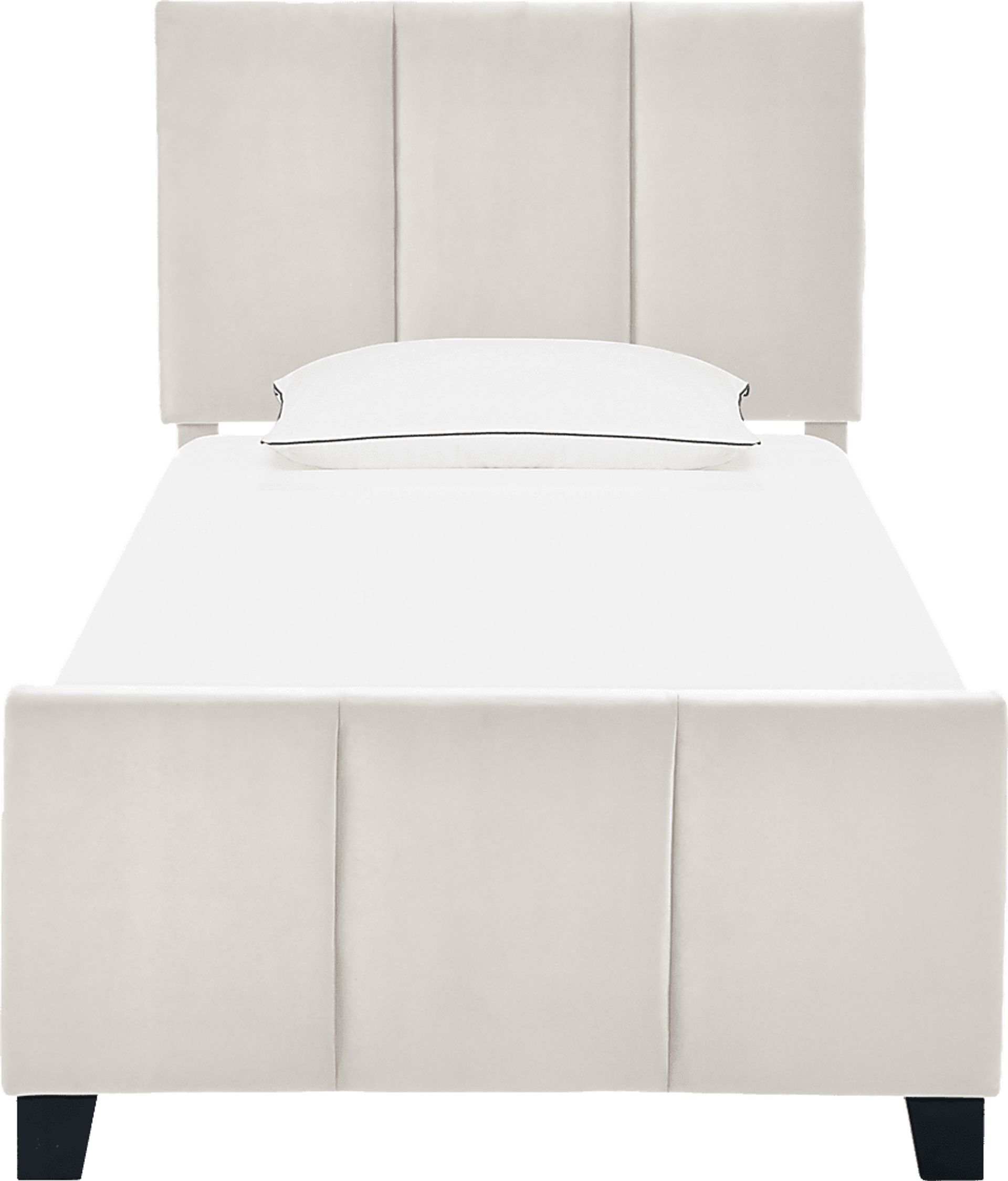 Junewood White Twin Bed - Image 2