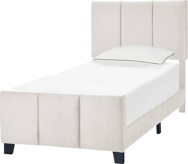 Junewood White Twin Bed - Thumbnail - Image 3