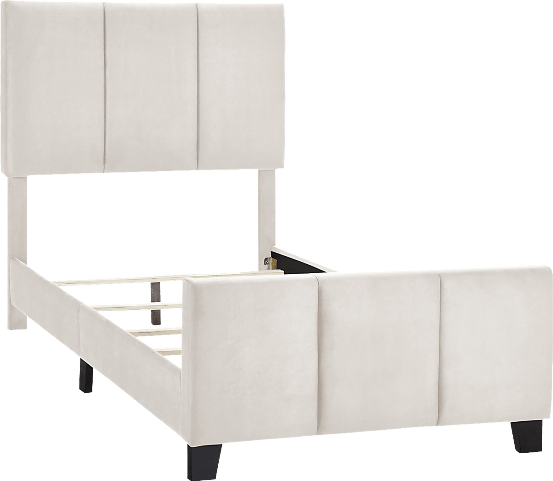 Junewood White Twin Bed - Image 4