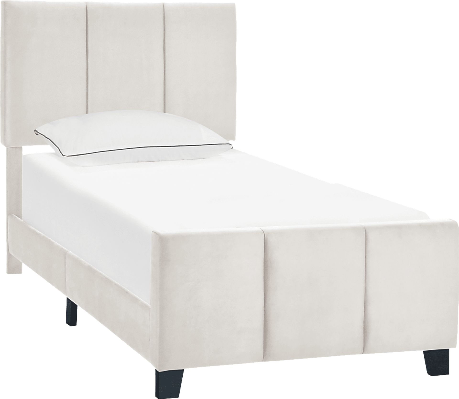 Junewood White Twin Bed - Image 1