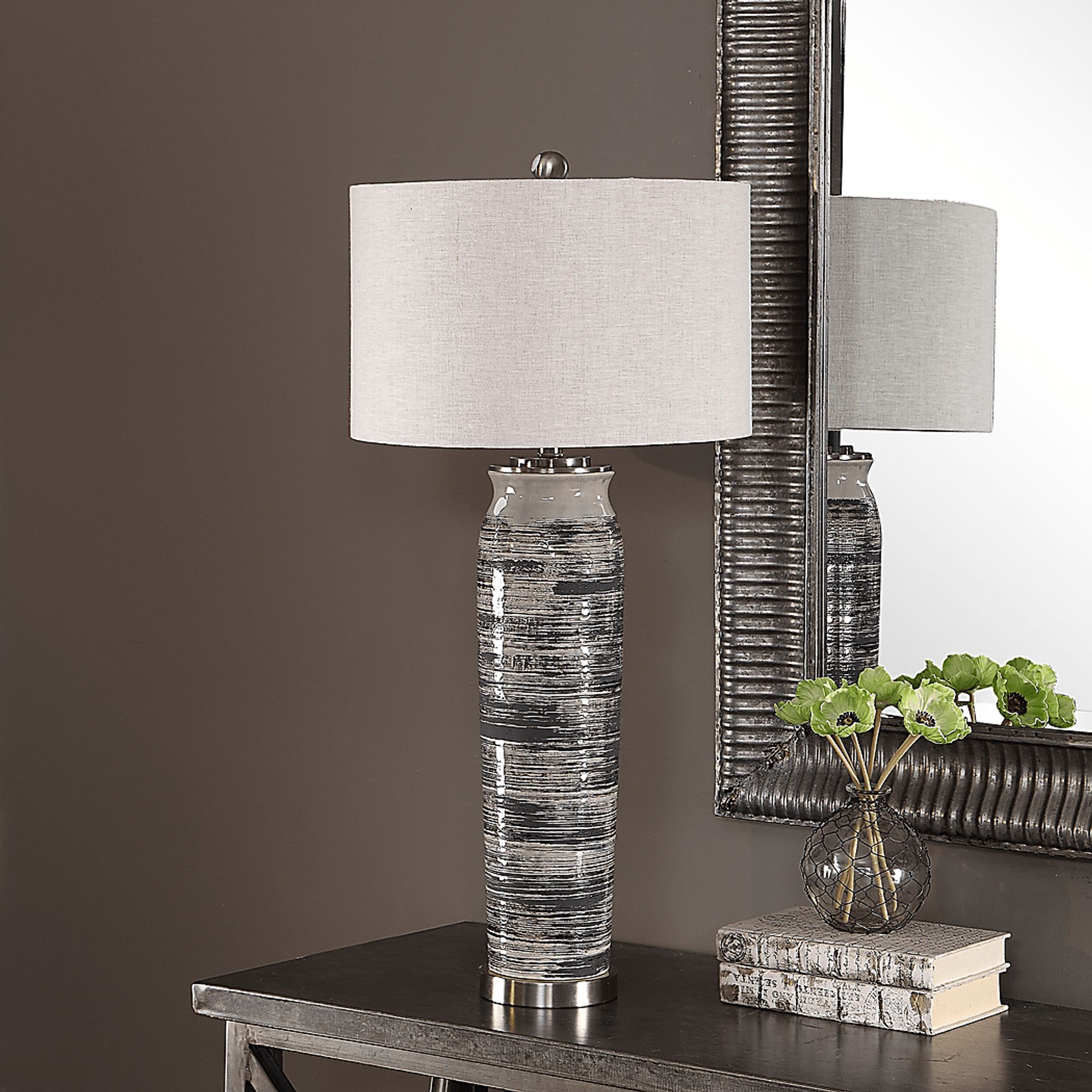 Junius Street Gray Lamp - Image 4