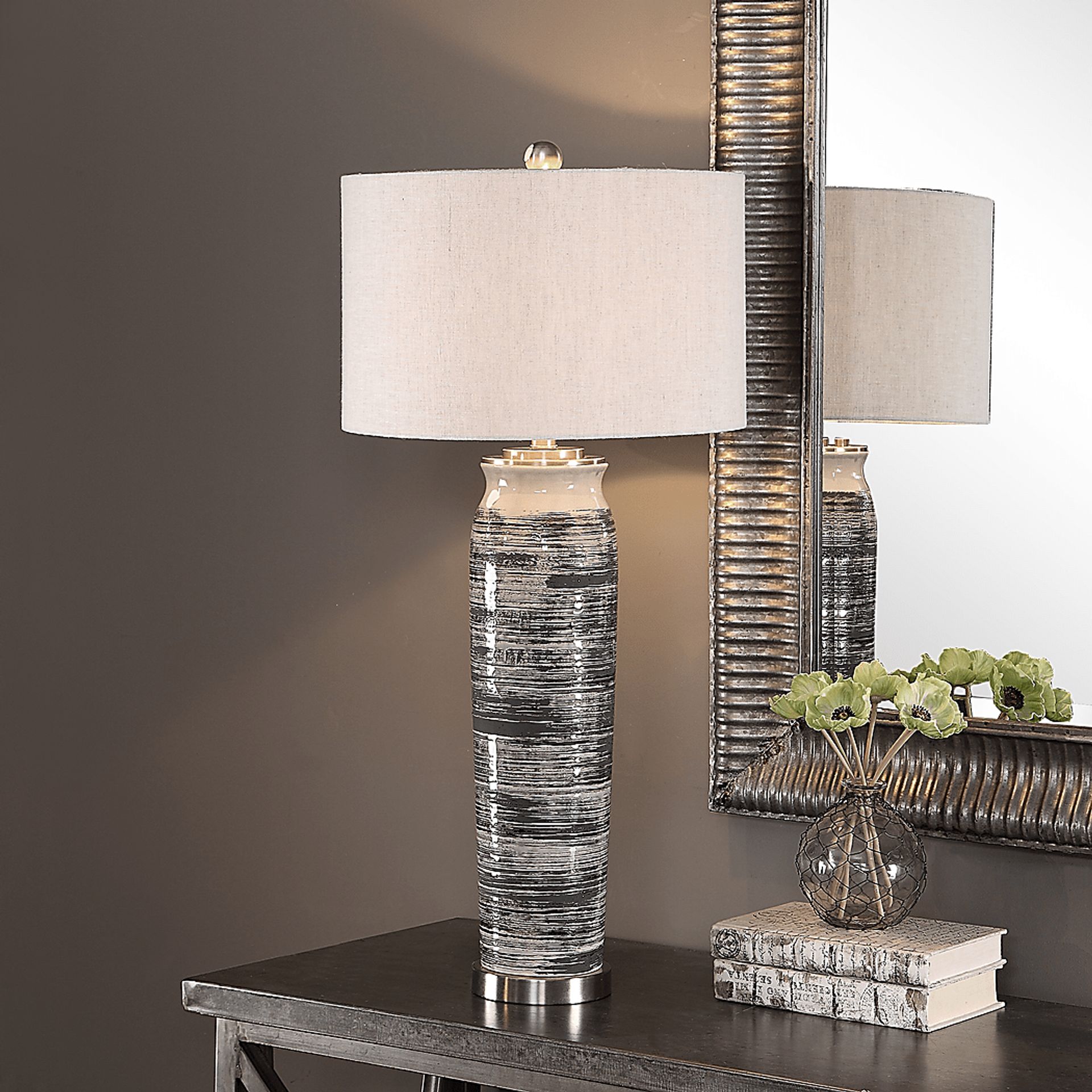 Junius Street Gray Lamp - Image 5