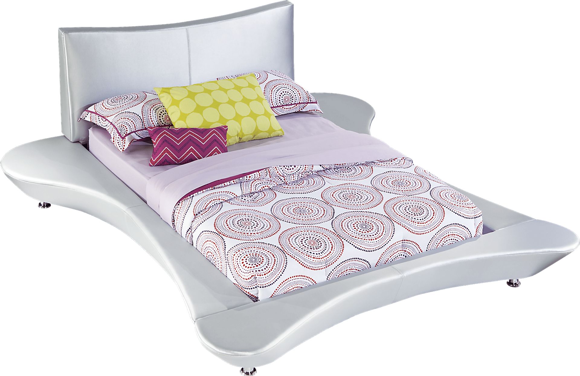 Jupiter Silver 4 Pc Twin Bed - Image 1