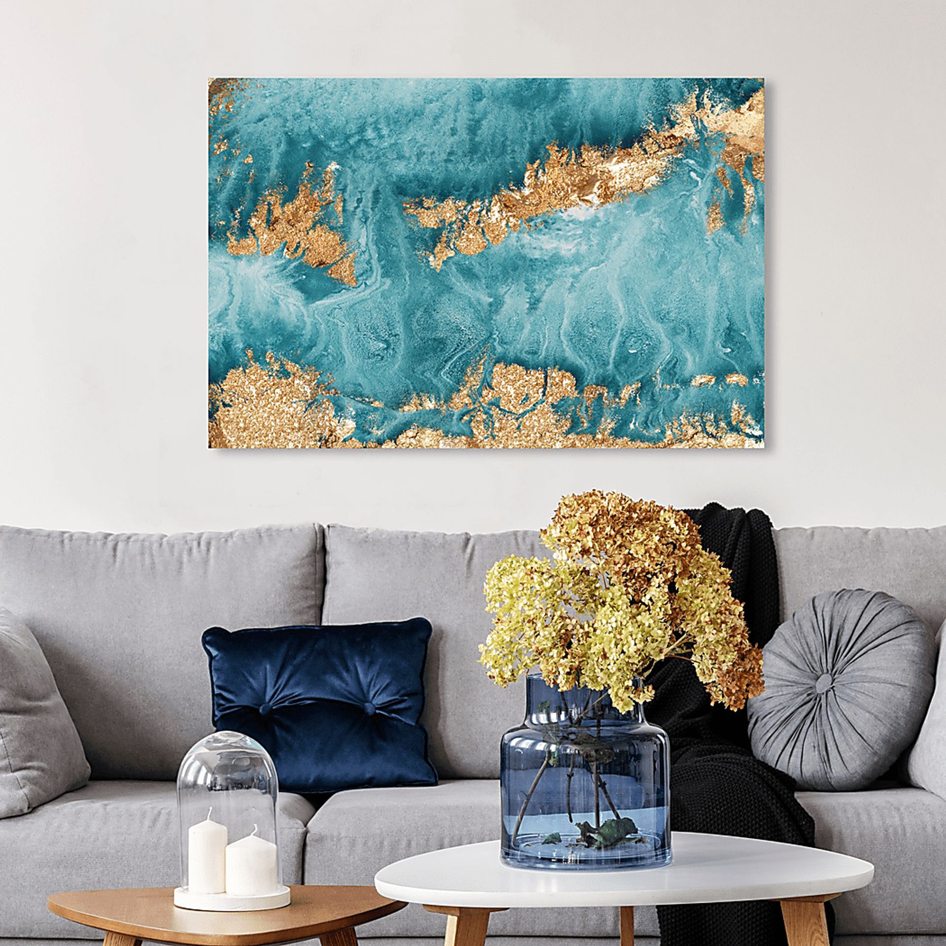 Jupiter Storm Blue Artwork - Image 4