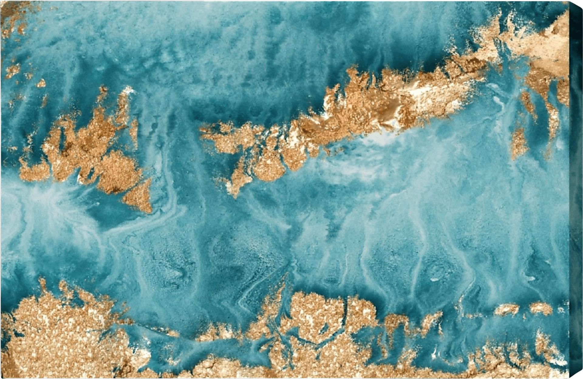 Jupiter Storm Blue Artwork - Image 1