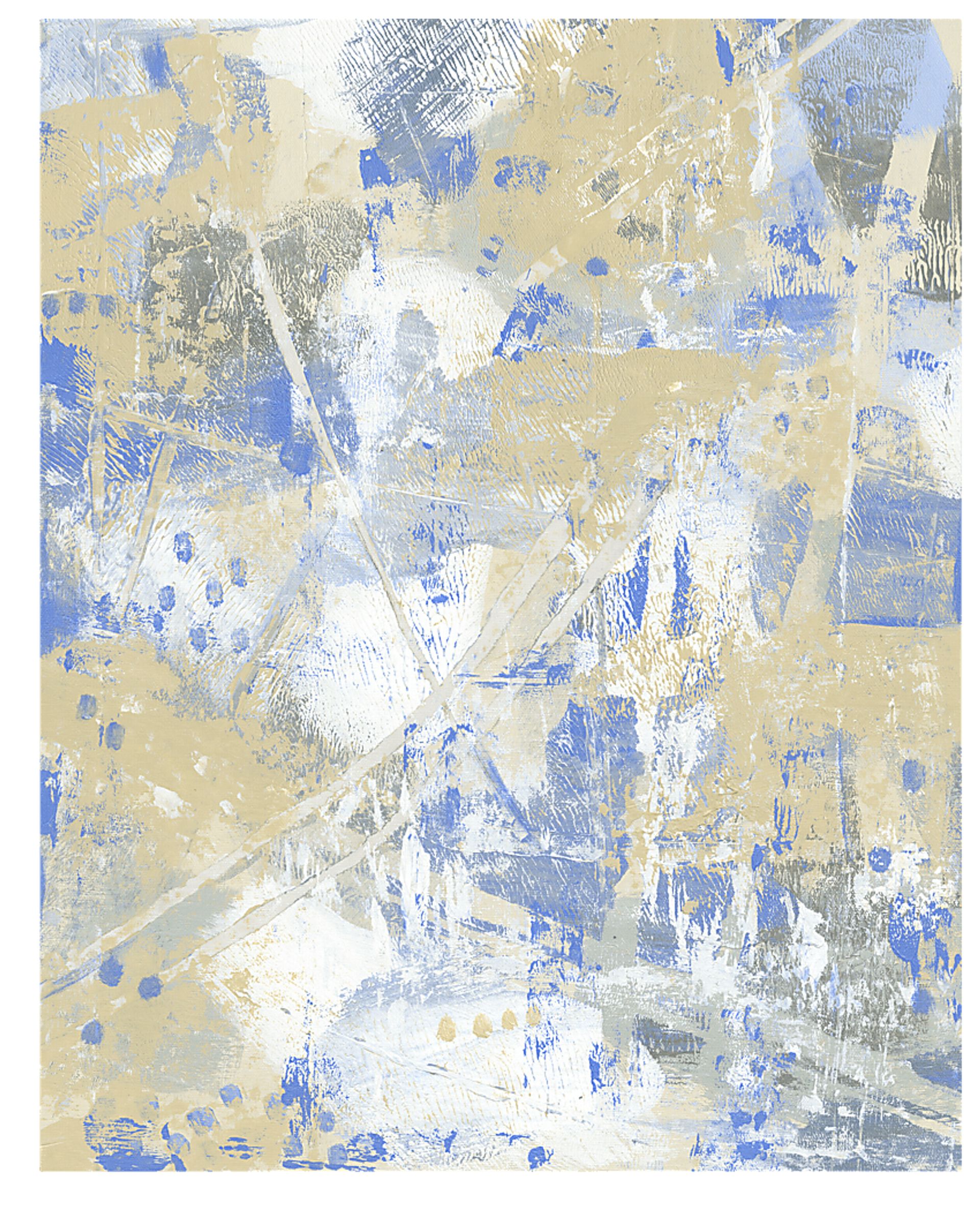 Jupiter's Surface Blue Artwork - Image 1