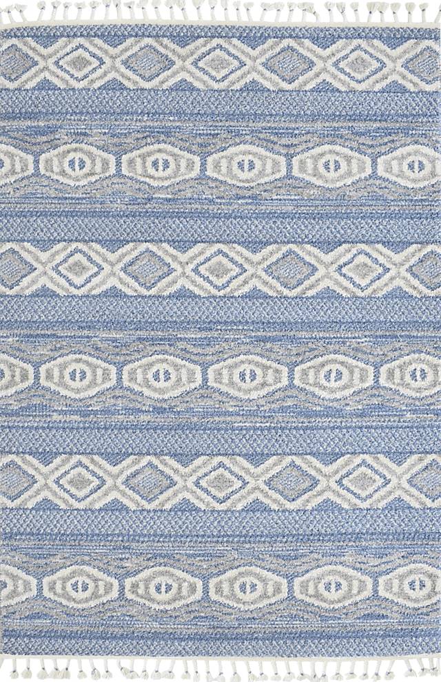 Jushou Blue 5' x 7' Rug - Thumbnail - Image 1