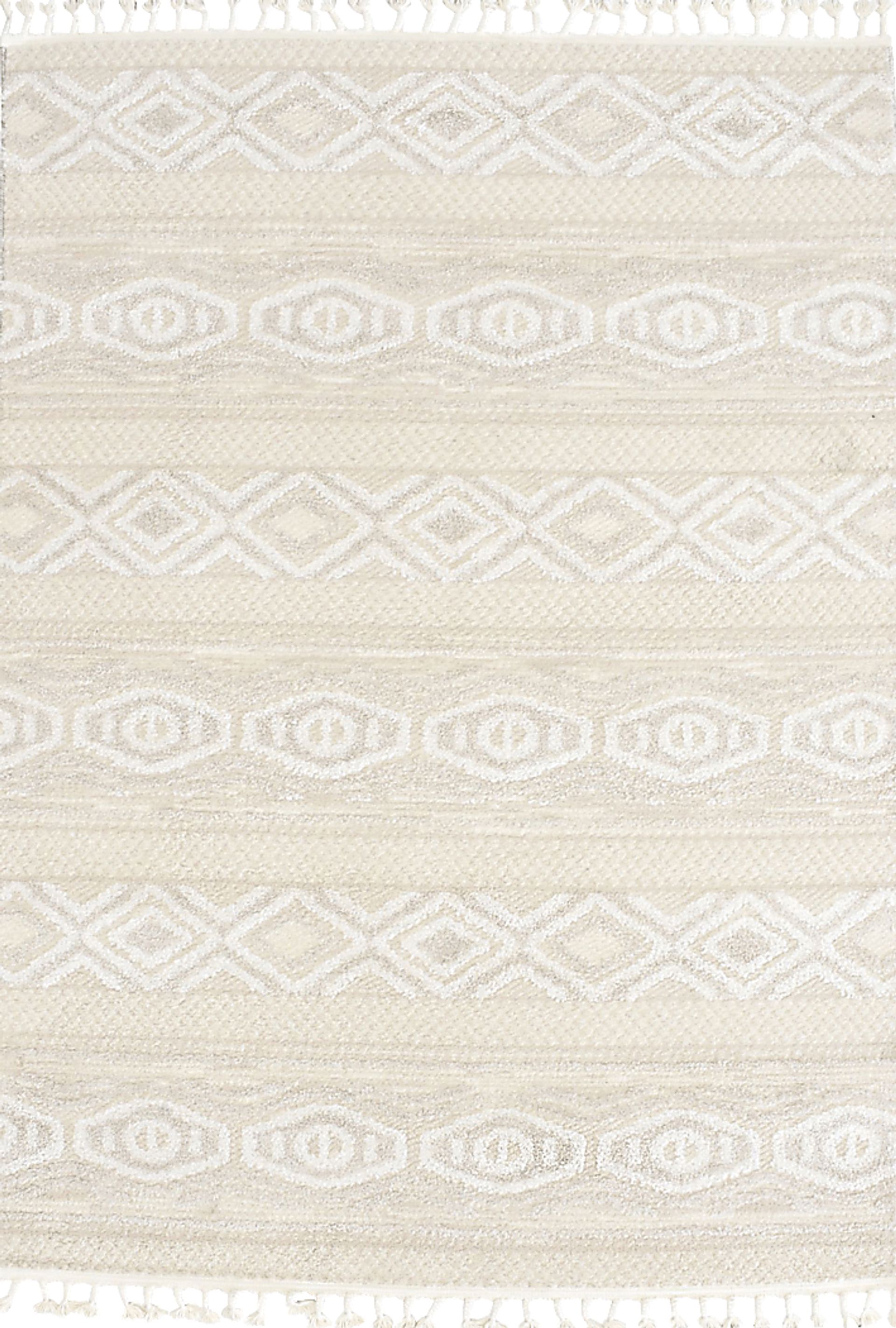 Jushou White/Tan 8'3 x 10' Rug - Image 1