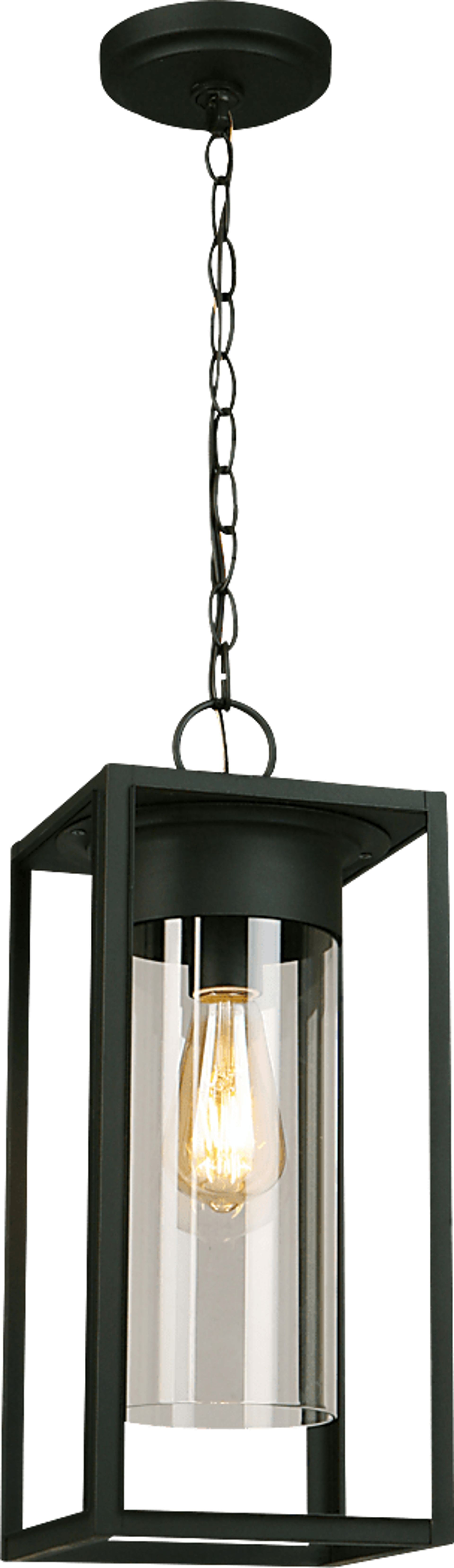 Justine Circle Black Outdoor Pendant - Image 1